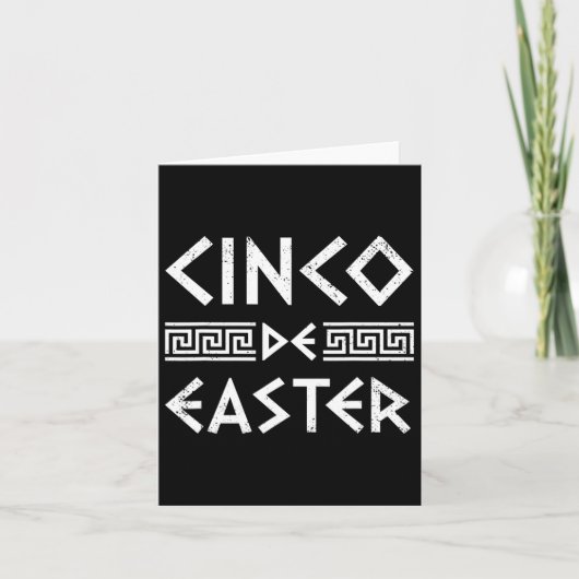 Cinco De Pasen Grappig Cinco De Mayo Orthodox Grie Kaart (Voorkant)