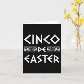 Cinco De Pasen Grappig Cinco De Mayo Orthodox Grie Kaart (Gele Bloem)