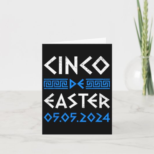 Cinco De Pasen Grappig Cinco De Mayo Orthodox Grie Kaart (Voorkant)