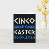 Cinco De Pasen Grappig Cinco De Mayo Orthodox Grie Kaart (Gele Bloem)