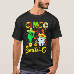 Cinco De Smile O Tandarts Cactus Mexicaanse Tand T-shirt