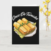Cinco De Tamales Grappige Cinco De Mayo Mexicaanse Kaart (Gele Bloem)