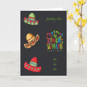 Cinco deMayo Feest Mexicaanse Hats Kaart (Gele Bloem)
