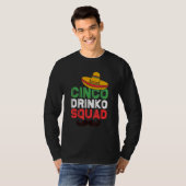 Cinco Drinko Squad Mexican Party Fiesta Cinco de T-shirt (Voorkant volledig)