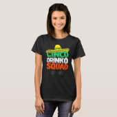 Cinco Drinko Squad Party Mexican Fiesta Cinco de T-shirt (Voorkant volledig)