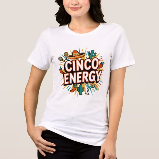 Cinco Energy Fiesta Retro T-shirt (Voorkant)