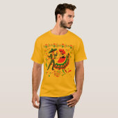 Cinco kleurengoud t-shirt (Voorkant volledig)
