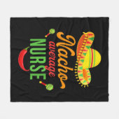 Cinco Nacho Gemiddelde Verpleegster Fiesta Fleece Deken (Voorkant (Horizontaal))