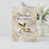 CINDARELLA'S BACHLORETTE FEEST OF BRUILOFT UITNODI KAART (Staand voorkant)