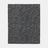 Cinder Black Glitter Fleece Deken (Voorkant)