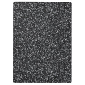 Cinder Black Glitter Klembord (Achterkant)