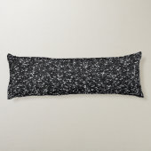 Cinder Black Glitter Lichaamskussen (Achterkant)