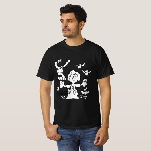 Cinderella als Beastmaster T-shirt (Voorkant volledig)
