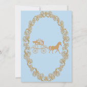 Cinderella Birthday Party Invitation Kaart (Achterkant)