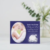 Cinderella Blue & Silver Carriage Foto Briefkaart (Staand voorkant)