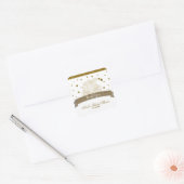 Cinderella Carriage Gold Glitter Stippen Stickers (Envelop)