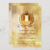  Cinderella Carriage Princess Invitation Kaart (Voorkant / Achterkant)