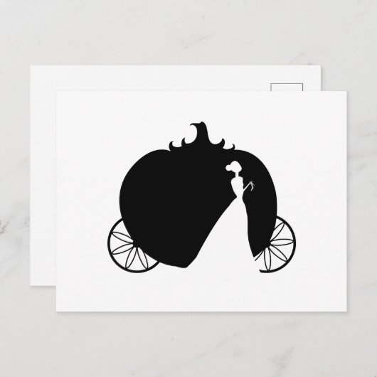 Cinderella Coach Briefkaart (Voorkant / Achterkant)