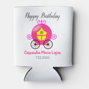 Cinderella Coach Girl Birthday Koelbox Favor Blikjeskoeler