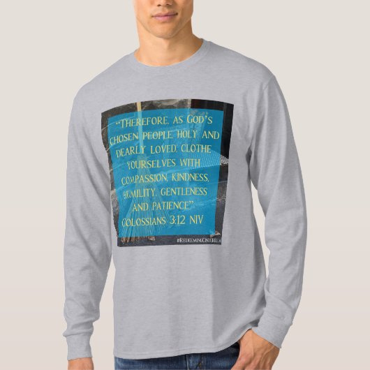 Cinderella Colossians 3:12 Shirt met lange mouwen (Voorkant)