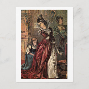 Cinderella die haar Stap-Zisters helpt Briefkaart