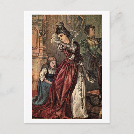 Cinderella die haar Stap-Zisters helpt Briefkaart (Voorkant)