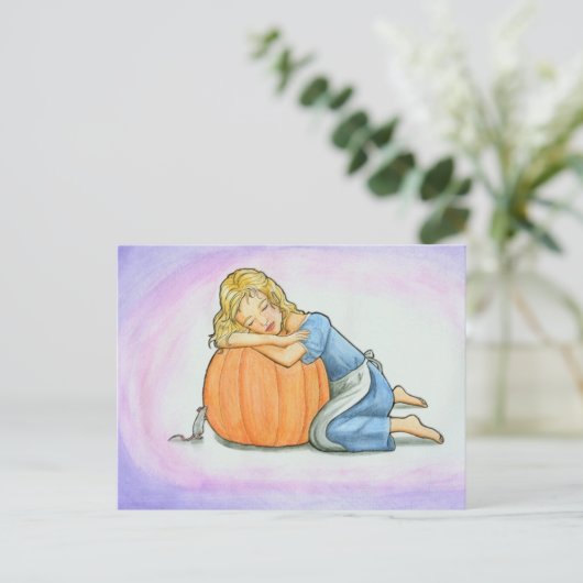 Cinderella Dreaming Briefkaart (Staand voorkant)