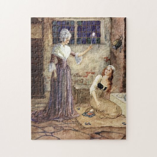 Cinderella en Fairy Godmoeder - Millicent Sowerby Legpuzzel (Verticaal)