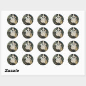 Cinderella en Fairy Godmoeder Ronde Sticker (Vel)