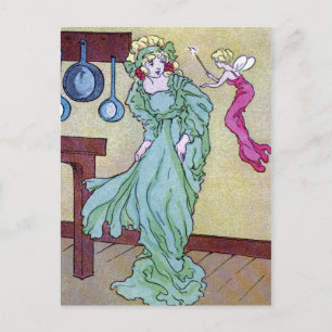 CInderella en haar Fairie Godmoeder Briefkaart