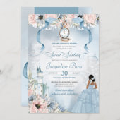 Cinderella Fairy Tale Princess Sweet 16 Birthday I Kaart (Voorkant / Achterkant)