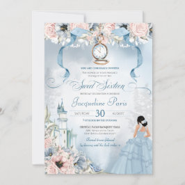 Cinderella Fairy Tale Princess Sweet 16 Birthday Kaart