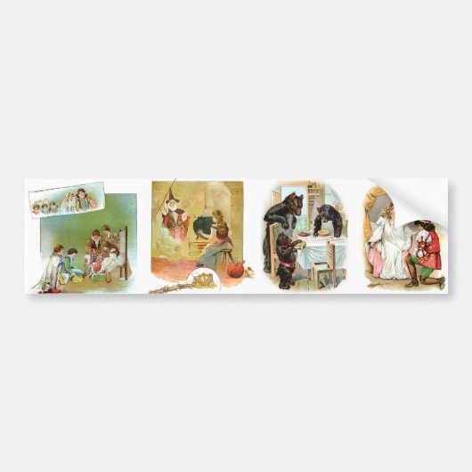 Cinderella Fairytale Bumpersticker (Voorkant)