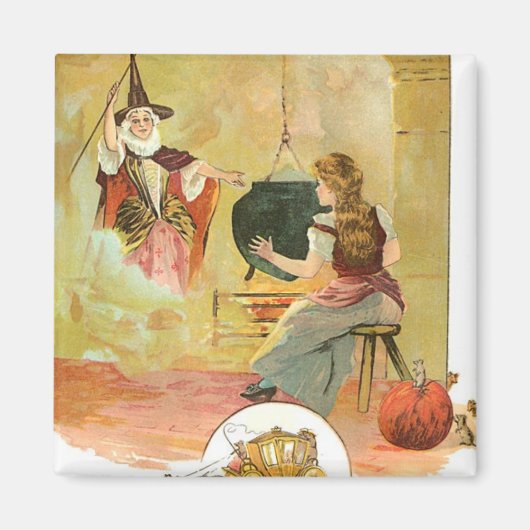 Cinderella Fairytale Magneet (Voorkant)
