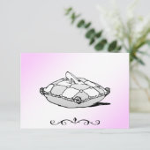 Cinderella Glass Slipper RSVP-kaarten RSVP Kaartje (Staand voorkant)