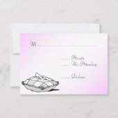 Cinderella Glass Slipper RSVP-kaarten RSVP Kaartje (Achterkant)