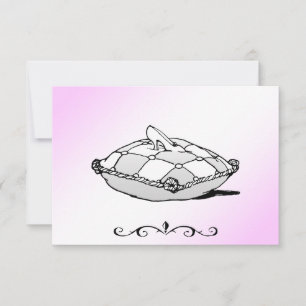Cinderella Glass Slipper RSVP-kaarten RSVP Kaartje