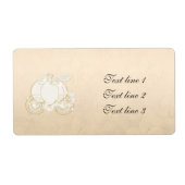 Cinderella Gold Carriage Champagne Princess Label (Voorkant)