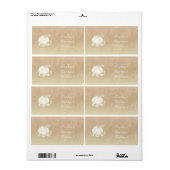 Cinderella Gold Carriage Champagne Princess Label (Full Sheet)