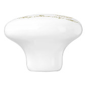 Cinderella Gold Pumpkin Carriage Princess Keramische Knop (Zijkant)