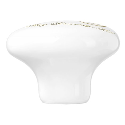 Cinderella Gold Pumpkin Carriage Princess Keramische Knop (Zijkant)