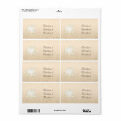 Cinderella Gouden Wagen Champagne Prinses Label (Full Sheet)
