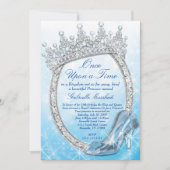 Cinderella Invitation, Princess Invitation Kaart (Voorkant)