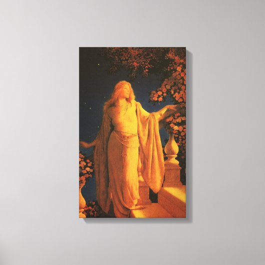 Cinderella, Maxfield Parrish Canvas Afdruk (Voorkant)