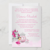Cinderella Once Upon A Time Pink Prinses Verjaarda Kaart (Achterkant)