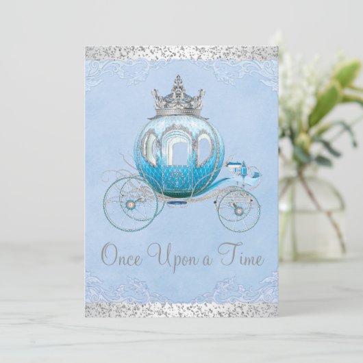 Cinderella Once Upon a Time Prinses Verjaardag Kaart (Staand voorkant)