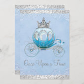 Cinderella Once Upon a Time Prinses Verjaardag Kaart (Voorkant / Achterkant)