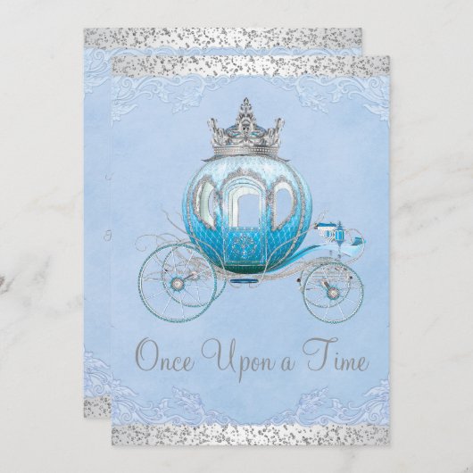 Cinderella Once Upon a Time Prinses Verjaardag Kaart (Voorkant / Achterkant)