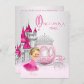 Cinderella Once Upon a Time Prinses Verjaardag Kaart (Voorkant / Achterkant)