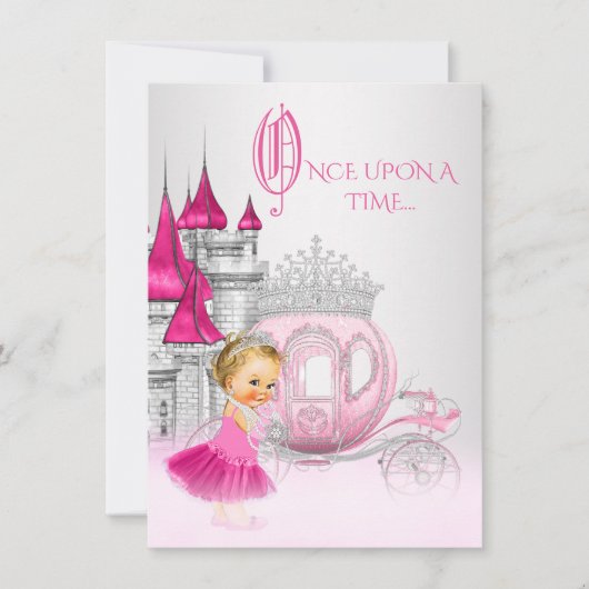Cinderella Once Upon a Time Prinses Verjaardag Kaart (Voorkant)
